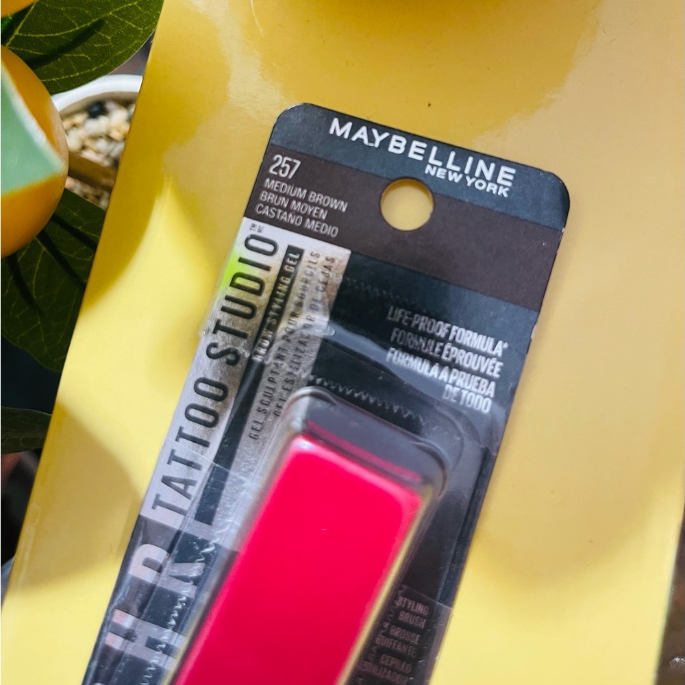 NIB Maybelline Tattoo Studio Brow Styling Gel, 257 Medium Brown - Picture 7 of 7